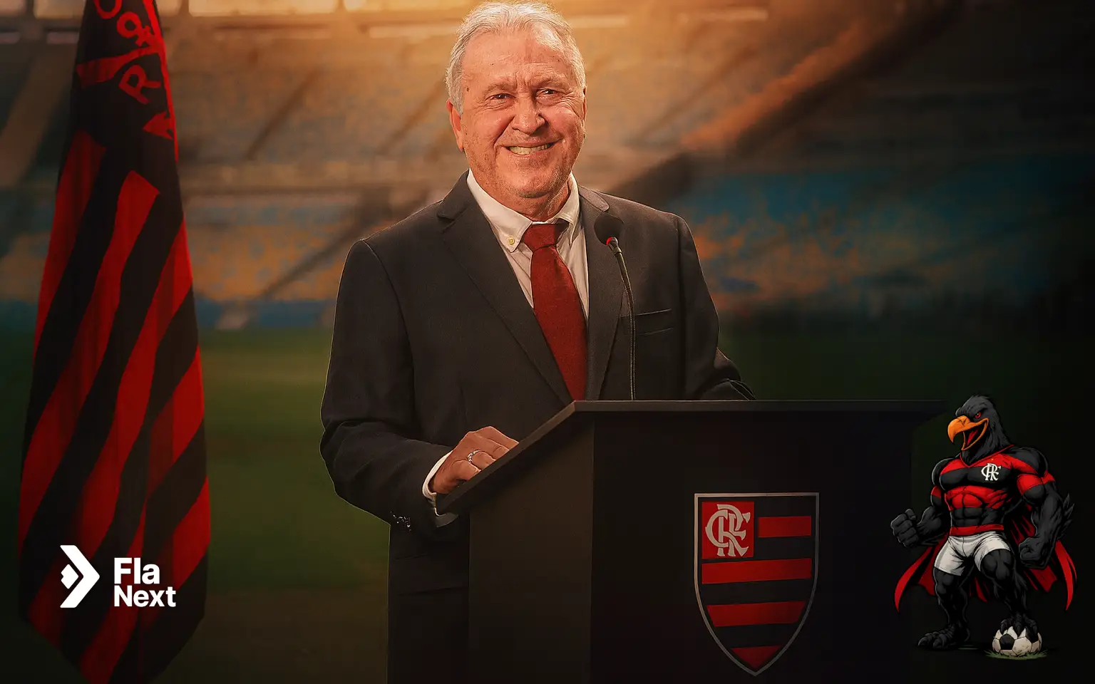 Zico apresenta campanha para ONU reconhecer a Nação Rubro-Negra